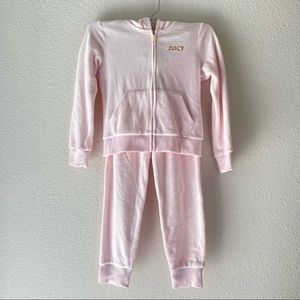 NEW Juicy Couture Velour Matching Jogger Set Kids